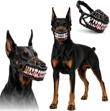 Hell Hound Monster Muzzle Scary Latex Dog Mask With Teeth Adjustable Halloween