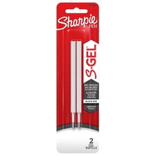 Sharpie S-Gel Gel-Ink Pen Refill Medium Point Black Ink 2/Pack (2096168)