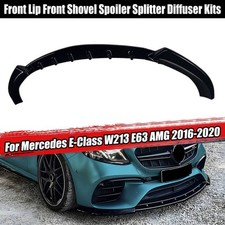 Frontstoßstange Spoiler Splitter Lippe Schwarz Für Benz W213 E63 AMG 2016–2020 Frontstoßstange Spoiler Splitter Lippe Schwarz Für Benz W213 E63 AMG 2016–2020