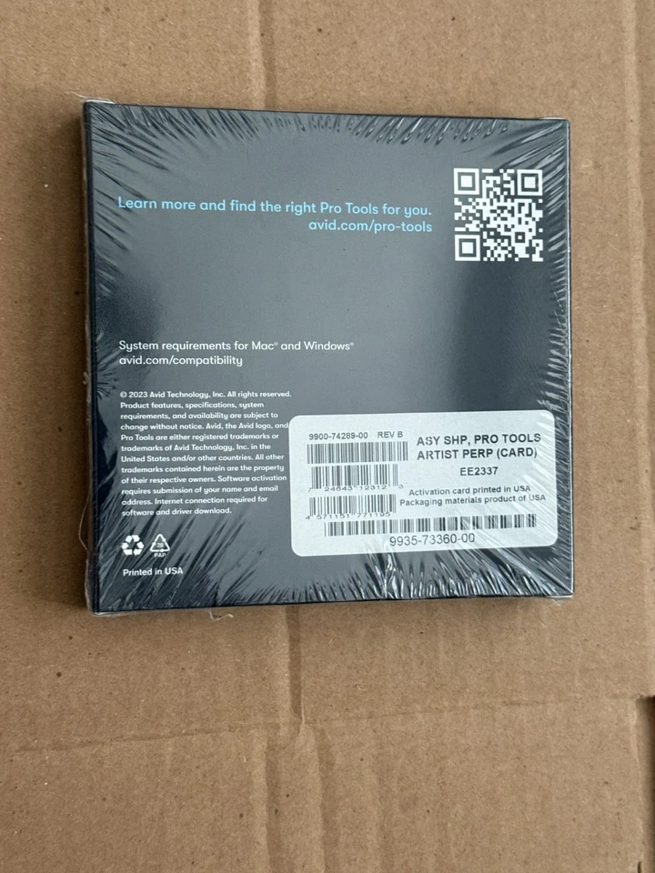 Avid Pro Tools Artist Perpetual with 1-Year Updates and Support BOXED Music - Image 2 of 2