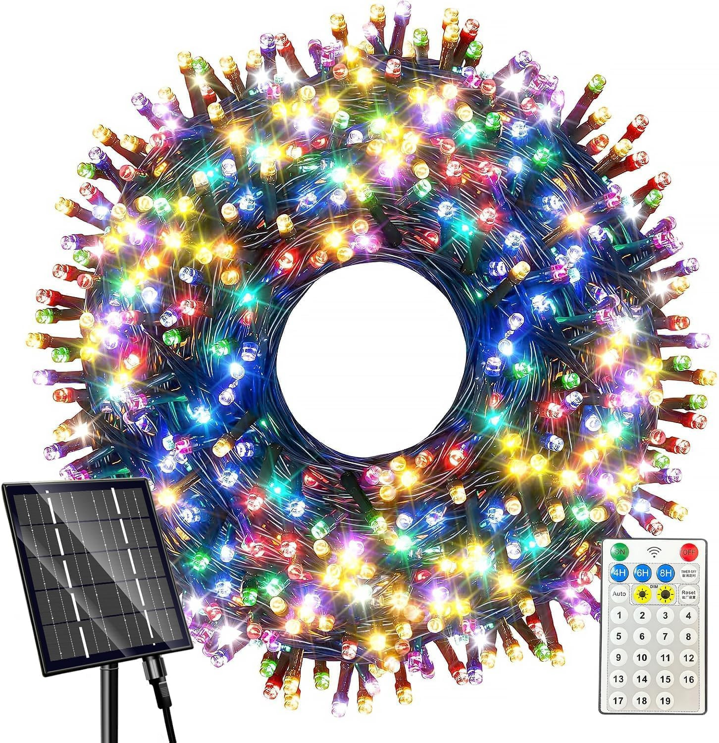 Catena Luminosa Solare Professionale 400 LED - 42M Luci Natale Esterno