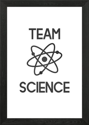 Team Wissenschaft Atom Geschenk Gerahmtes Wandbild Poster Leinwanddruck Bild