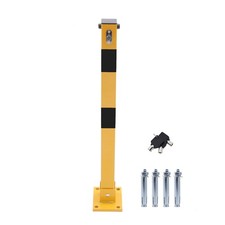 KATSU Car Parking Space Lock Bollard Yellow & Black Upper Lock 70CM