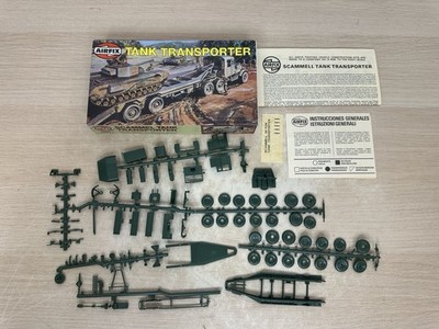 Airfix - Scammel Tank Transporter - Vintage Open Box HO/OO Model Kit #02301-6