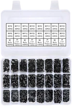 Xrfoiniu 1500 Pcs Metric Fastener Kit Bolts, Nuts & Washers. 12.9 Grade...
