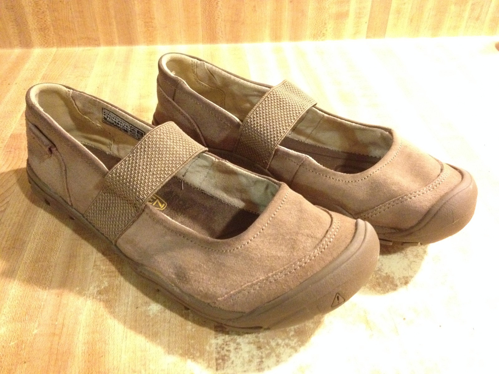 Ballerine Keen donna 9 5 m Siena marrone pelle scamosciata Mary Jane slip on