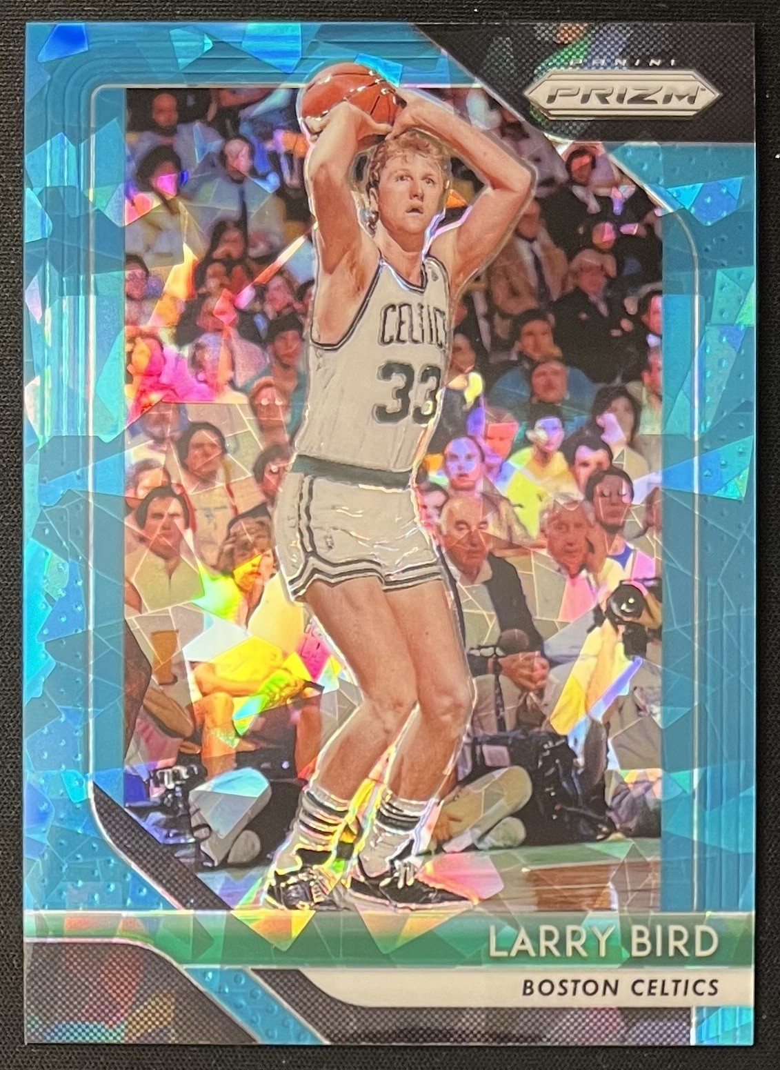 2018-19 Panini Prizm Larry Bird Prizm Blue Ice #/99 Boston Celtics NBA HOF