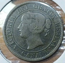 1859 Canada Queen Victoria Large Cent #6