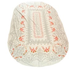 Rectangular Floral Print Tablecloth 63  X 87  