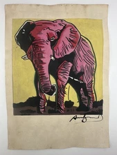 Andy Warhol COA Art Painting Original Drawing Vintage Paper Signed