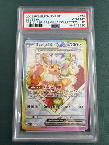 2025 POKEMON SVP EN-SV BLACK STAR PROMO #174 EEVEE EX PSA 10