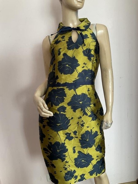 Women Globe Dress Mustard 38