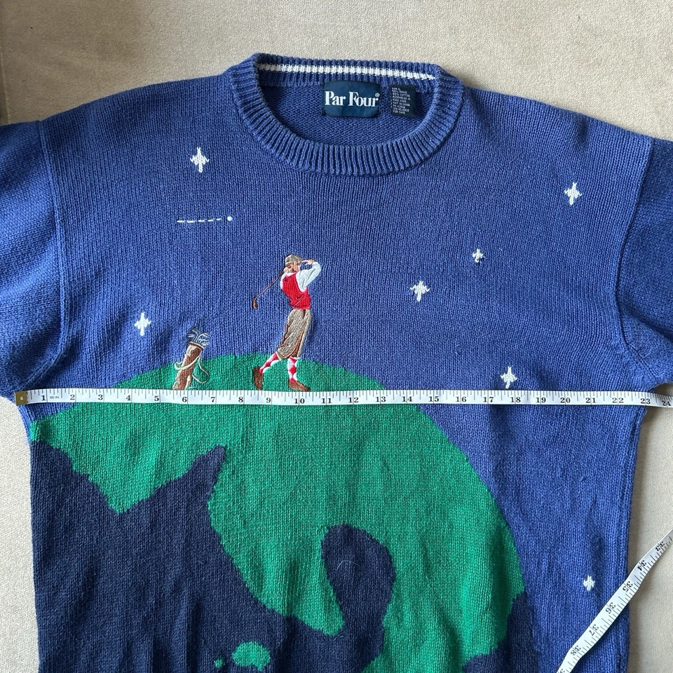 Suéter de golf vintage par cuatro para hombre  Foto 4 de 4