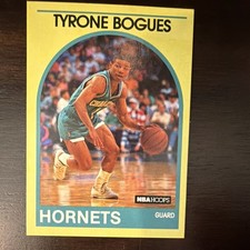 1989-90 NBA Hoops Tyrone “Muggsy” Bogues #9 Charlotte Hornets Basketball Card