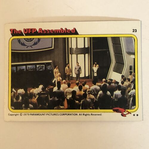 Star Trek 1979 Trading Card  #23 UFP Assembled - Picture 1 of 2