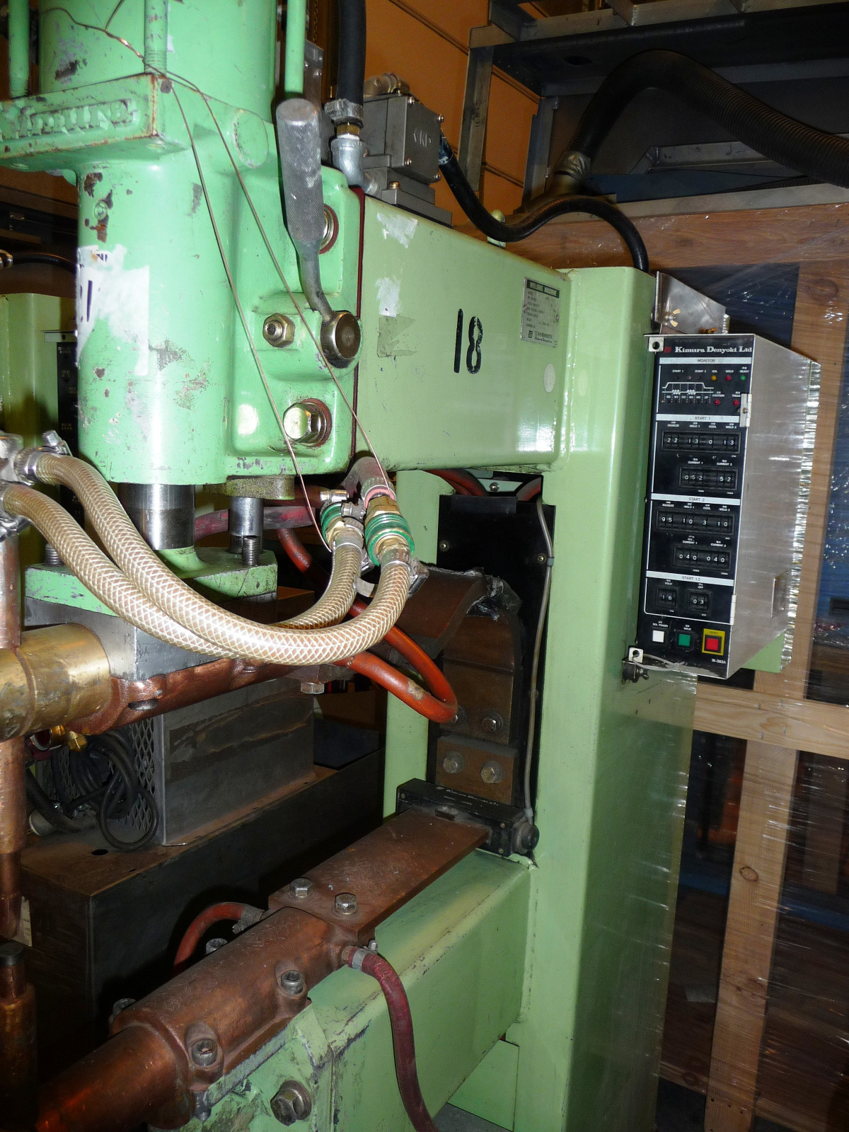 Kimura Denyoki Spotwelder Model 605 P Used 60 KVA Spot Welder