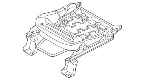 Marco de riel de asiento delantero derecho para Ford Explorer 2013-2019 (P/N DB5Z-9661704-A)