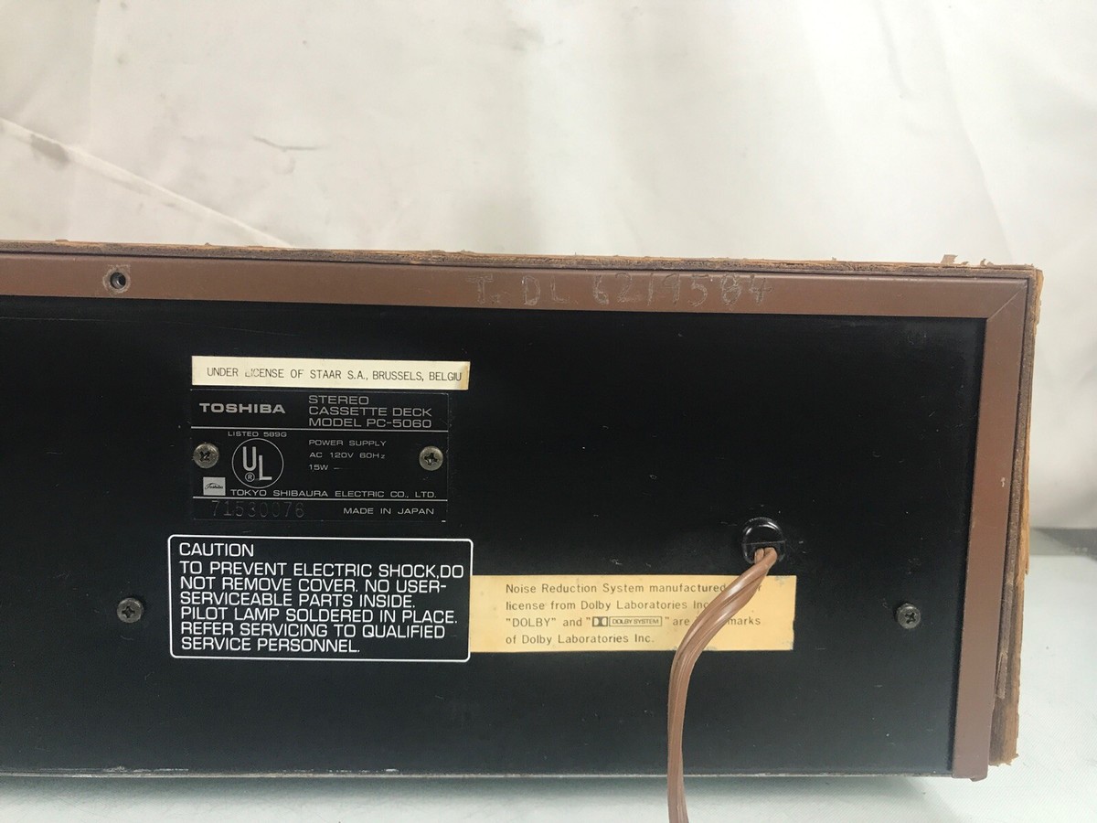 Toshiba Stereo Cassette Deck PC-5060 Vintage & Extremely Toshiba Stereo Cassette Deck PC-5060 Vintage & Extremely