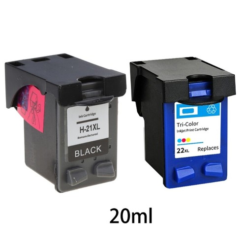 21 22 XL Compatible Cartridge Replacement for HP21 22 21XL 22XL HP21 Deskjet - Picture 8 of 9