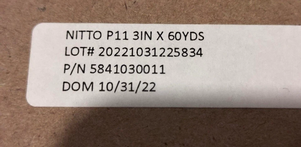 Cinta de papel de aluminio Nitto P-11 cinta de velocidad de 3 pulgadas x 60 yardas aviones Boeing P11 *LEER* Foto 4 de 4
