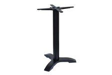 black premium cast iron table base dining restaurant cafe pub cross 3 leg