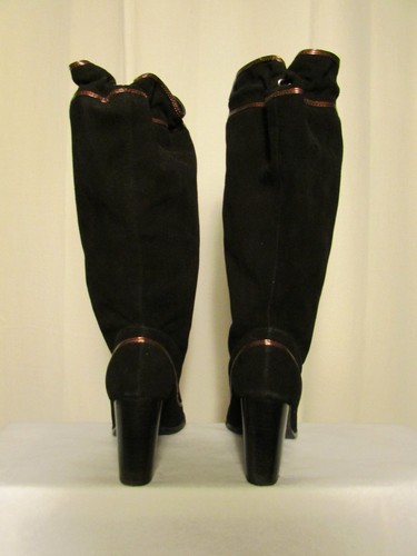 bottes MELLOW YELLOW daim noir 39 - Foto 4 di 7