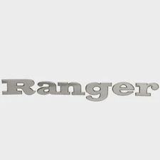 RANGER RAISED DECAL EMBLEM SILVER  17 1/2" X 1 3/4" 7604313 MARINE BOAT