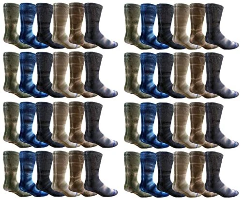 Yacht & Smith 12 PK Unisex Winter Texting Warm Thermal Winter Gloves ( Assorted)