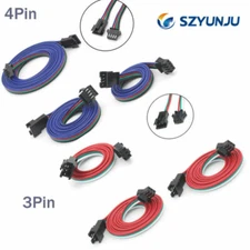 3 pin 4pin Extension Cable Line Connector for WS2811/WS2812B/RGB LED Strips