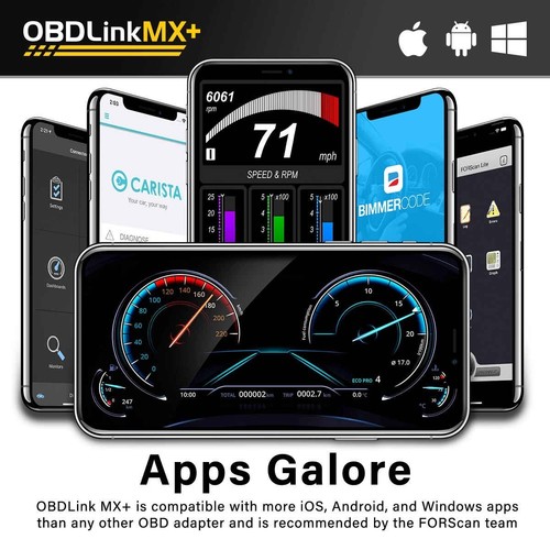 OBDLink MX+ Professional OBD2 Scan Tool for iPhone, iPad, Android & Windows - 第 5/6 張圖片