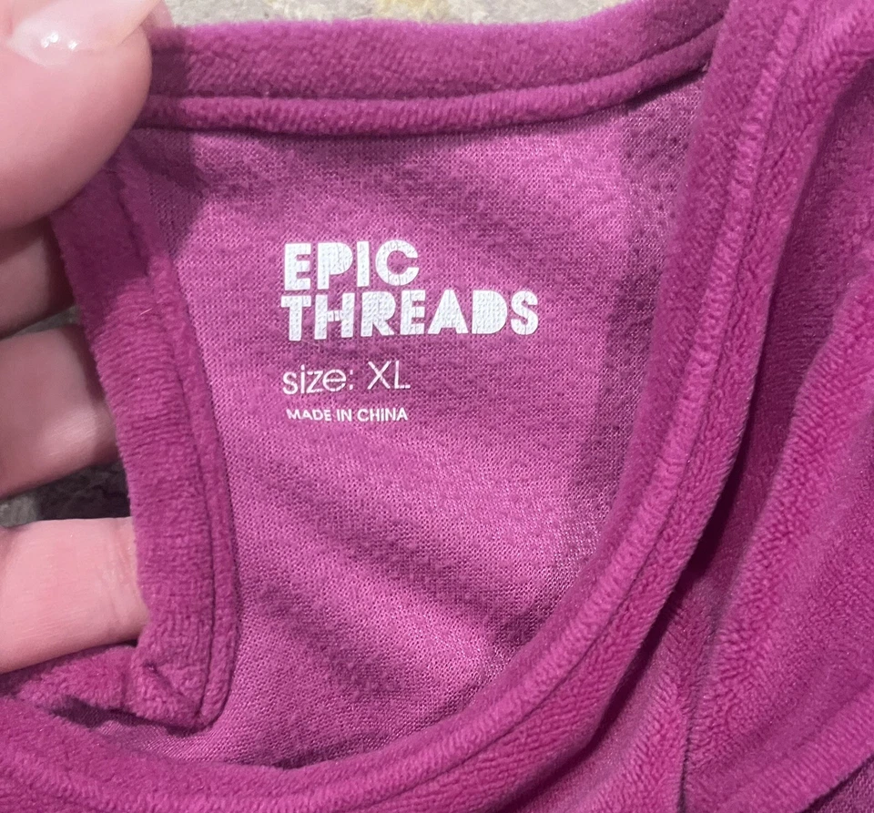 Purple Ruffle Onepiece Romper Jumpsuit Girls XL Velvet Velour Feel - Image 2 of 2