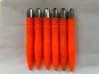BREAD PUNCH SET  ORANGE / CHROME  SET OF x 6