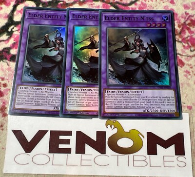 3x (M/NM) *EURO* Elder Entity N'tss RA01-EN026 Super Rare 1st Edition YuGiOh