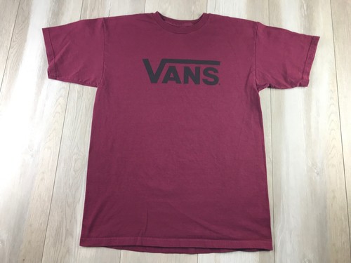 Vans Shirt Mens Medium Red Black Off 
