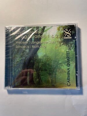 Carmina Quartet : Szymanowski: String Quartets 1 & 2 NEW CD