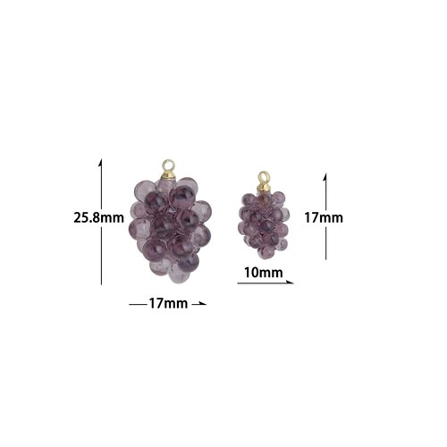 Traube Brombeere Charm Anhänger, SKU #LK1226 - Bild 8 von 8