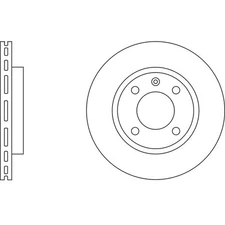 Apec Blue Brake Disc - Front SDK6207 - Fits selected Audi Seat Volkswagen