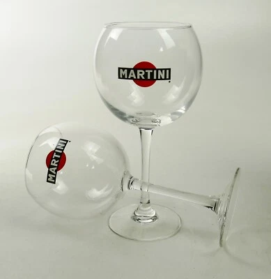 2 x Martini Aperitif Ballon Glas Bordeauxpokal Copa Kelch Gläser Cocktail 7310