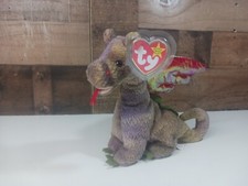 TY Beanie Baby - SCORCH the Dragon (7 inch) Very Good Condition 403 Tush Stamp