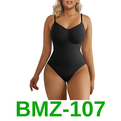 SHAPERX Women's Shapewear Bodysuit Tummy Control Body Shaper Seamless, S/M