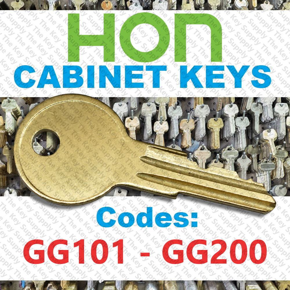 Hon Desk & File Cabinet Key Cut to Your Code GG101 - GG200-image