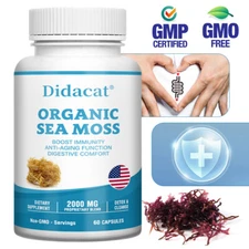 Organic Irish Sea Moss, Burdock Root, Bladderwrack Powder, Immune & Skin Care