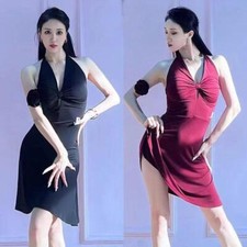 Latin Rumba Samba Rhythm Practice Dance Dress Cha Cha Paso Doble Tango Dancewear