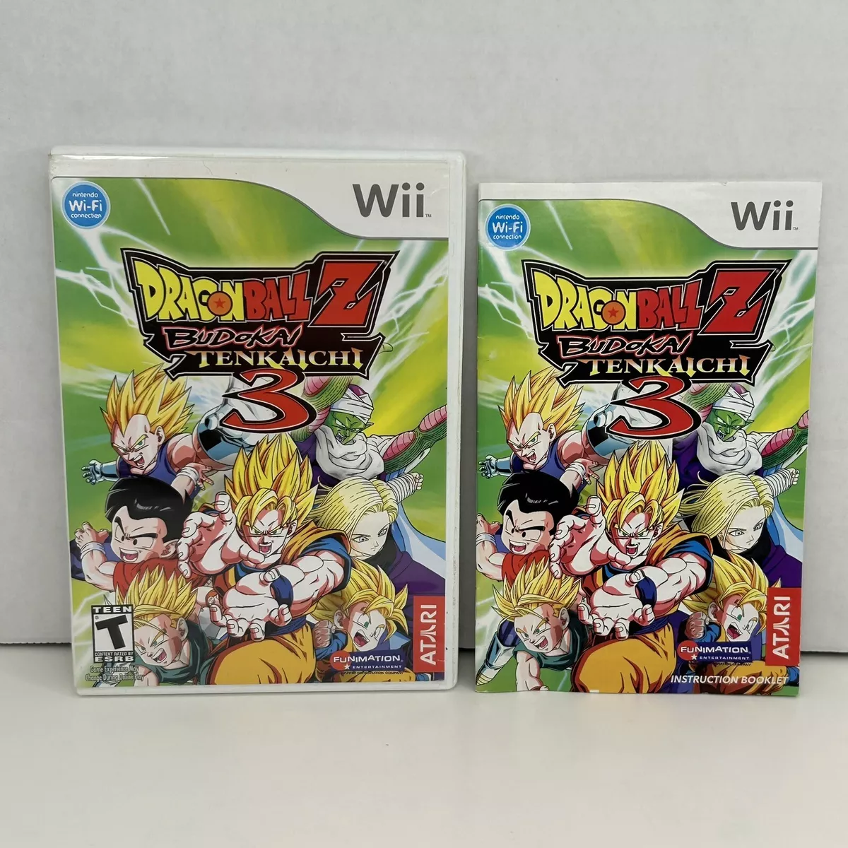 Dragon Ball Z Budokai Tenkaichi 3 (Wii, 2007) Complete W/ Manual