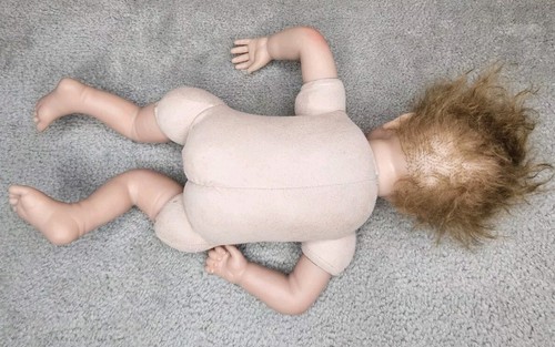 Realistic Reborn Baby Doll Cloth Body Jointed Fits Newborn Clothes Unbranded 21" - Picture 4 of 5