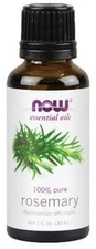 NOW Foods Pure Rosemary Essential Oil 1oz. Bottle Topical Diffuser Burner 