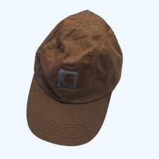 Carhartt Child Youth Strapback Hat Cap Cassic Brown Logo Patch