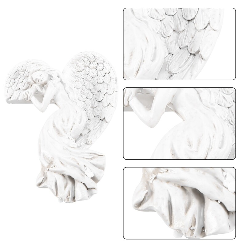Door Frame Angel Wings Wall Sculpture Ornament Garden Home Decor
