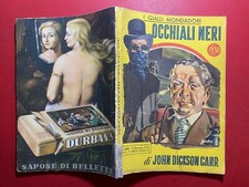 John DICKSON CARR - OCCHIALI NERI Giallo Mondadori/206 (1° Ed 1953) Libro Jacono