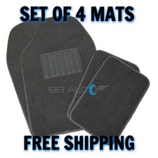 Dark Grey 4pc Floor Mats Set Heavy Duty Non Skid Carpet Front Rear For Ford